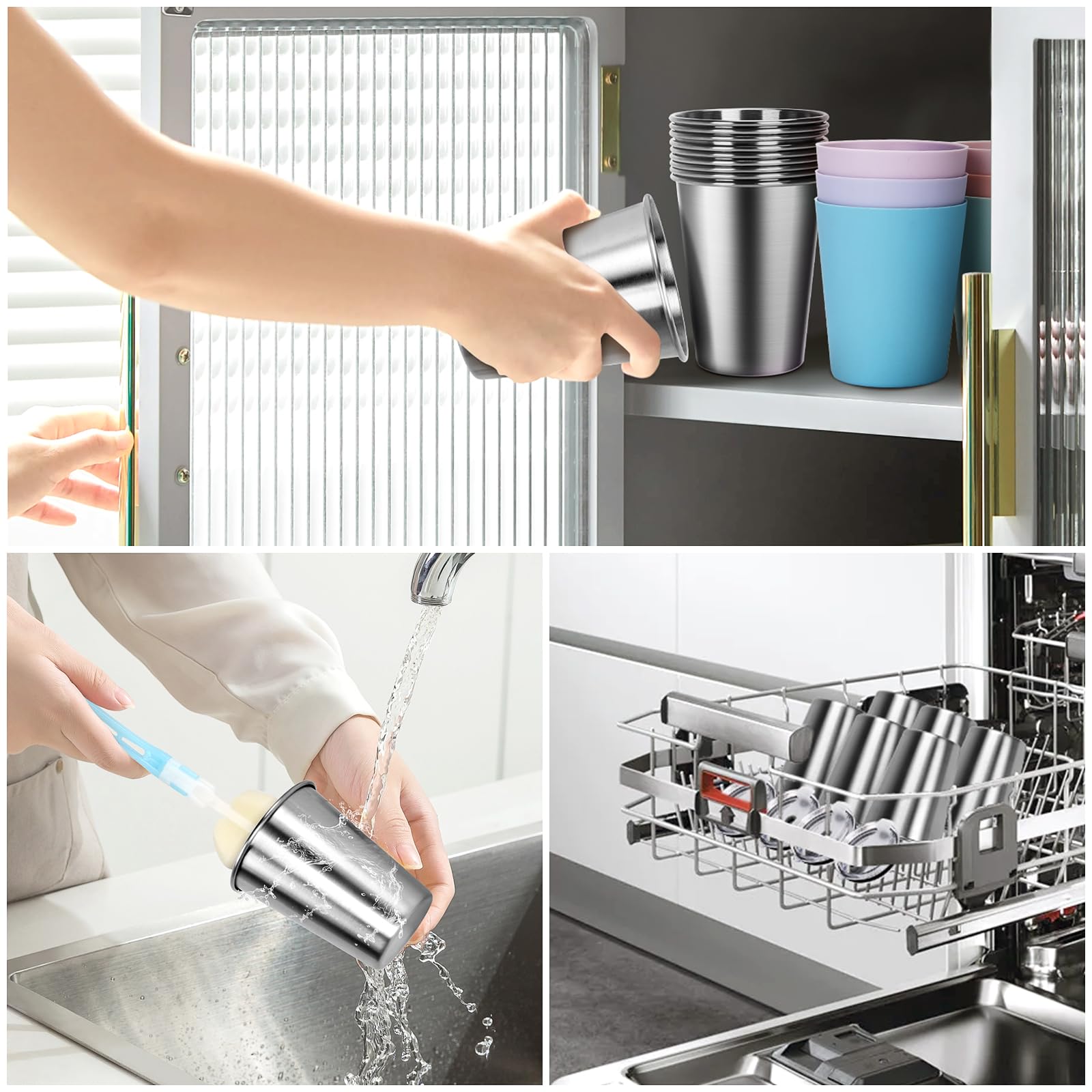Rommeka 12oz cup handles hot or cold beverages during home, school, or travel.