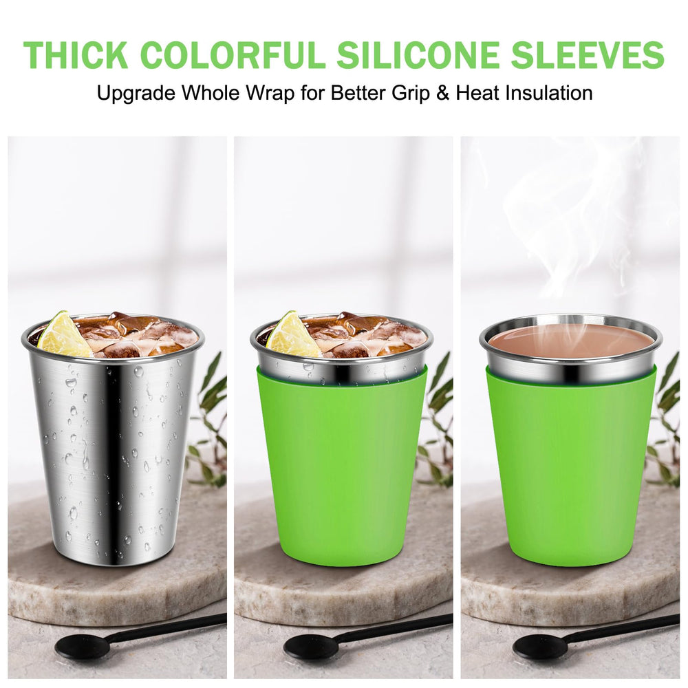 Stackable design saves space and makes storage simple between uses.