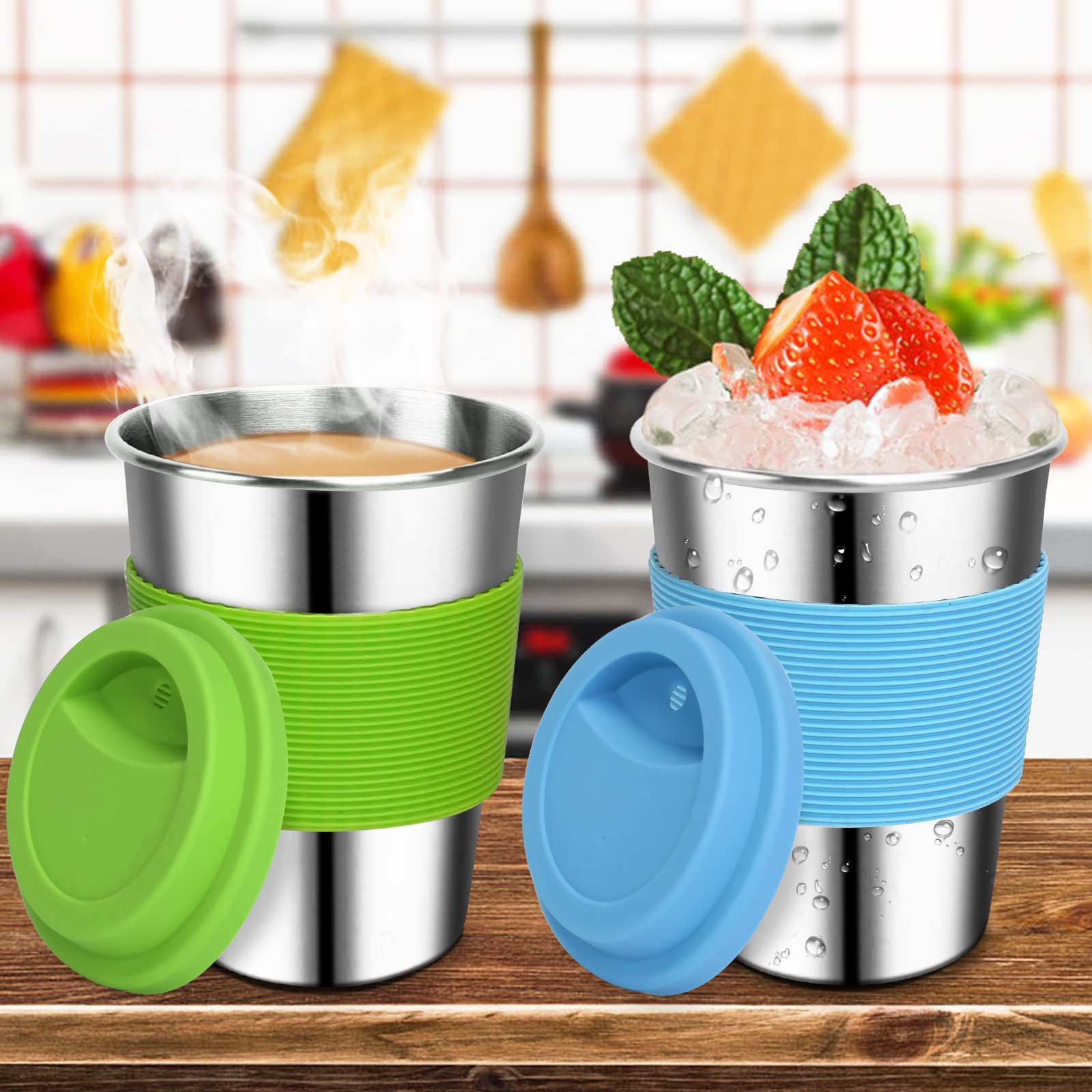 Rommeka sippy cup with soft silicone straw, gentle on teeth during toddler sip moments.