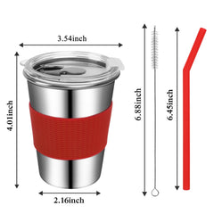 Rommeka cup with leakproof crystal lid and silicone seal for spill-proof sipping.