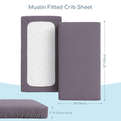 ROMY RO muslin crib sheet – dual-layer durability for longevity.