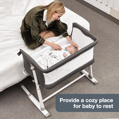 RONBEI Bassinet removable sheet for easy machine washing.