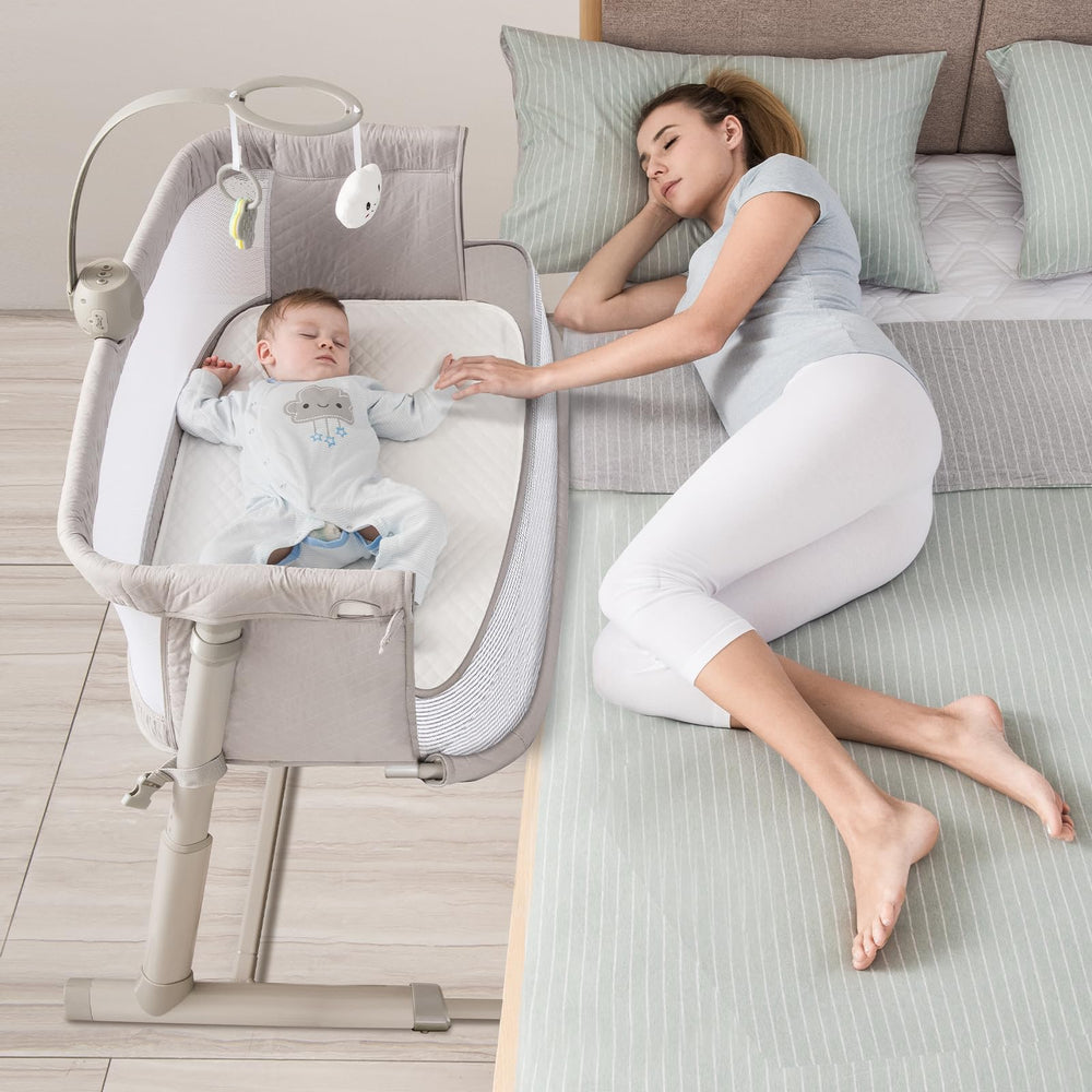 RONBEI Baby Bassinet side-sleeper for convenient nighttime feeding