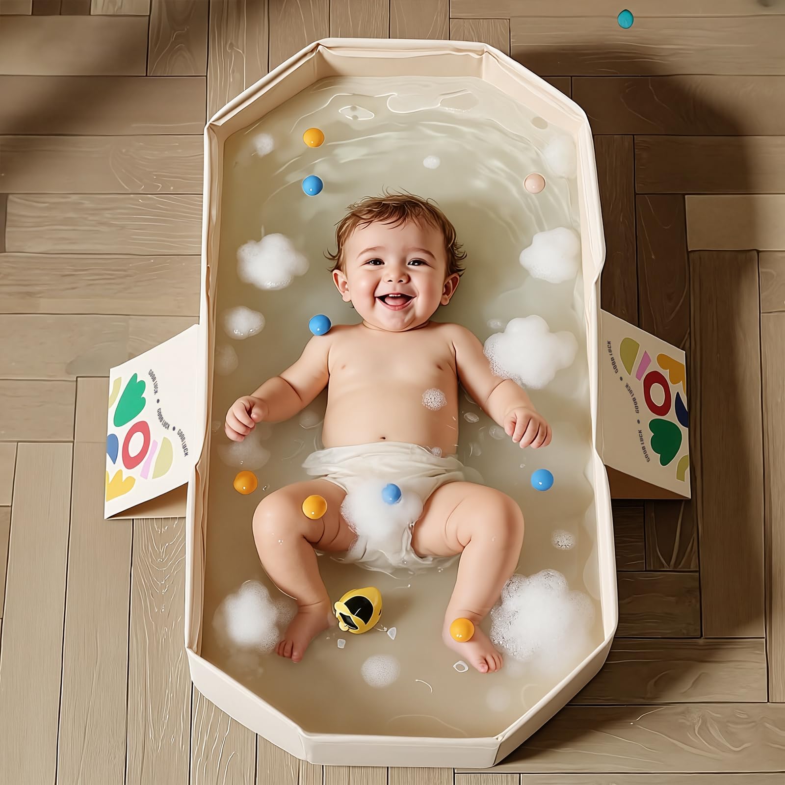 RONBEI easy-drain design allows quick emptying without lifting a full tub
