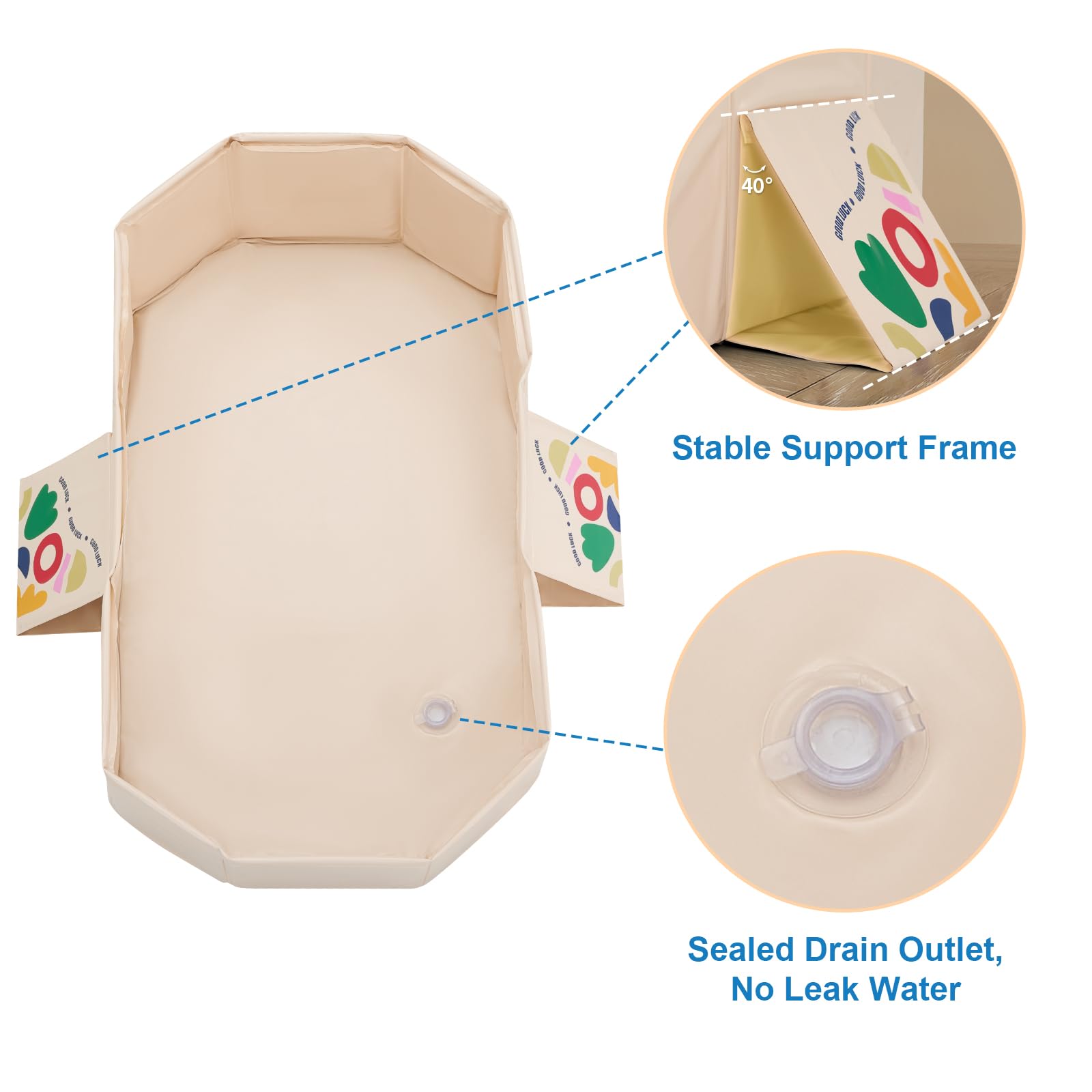 RONBEI soft PVC material provides gentle comfort for newborn skin