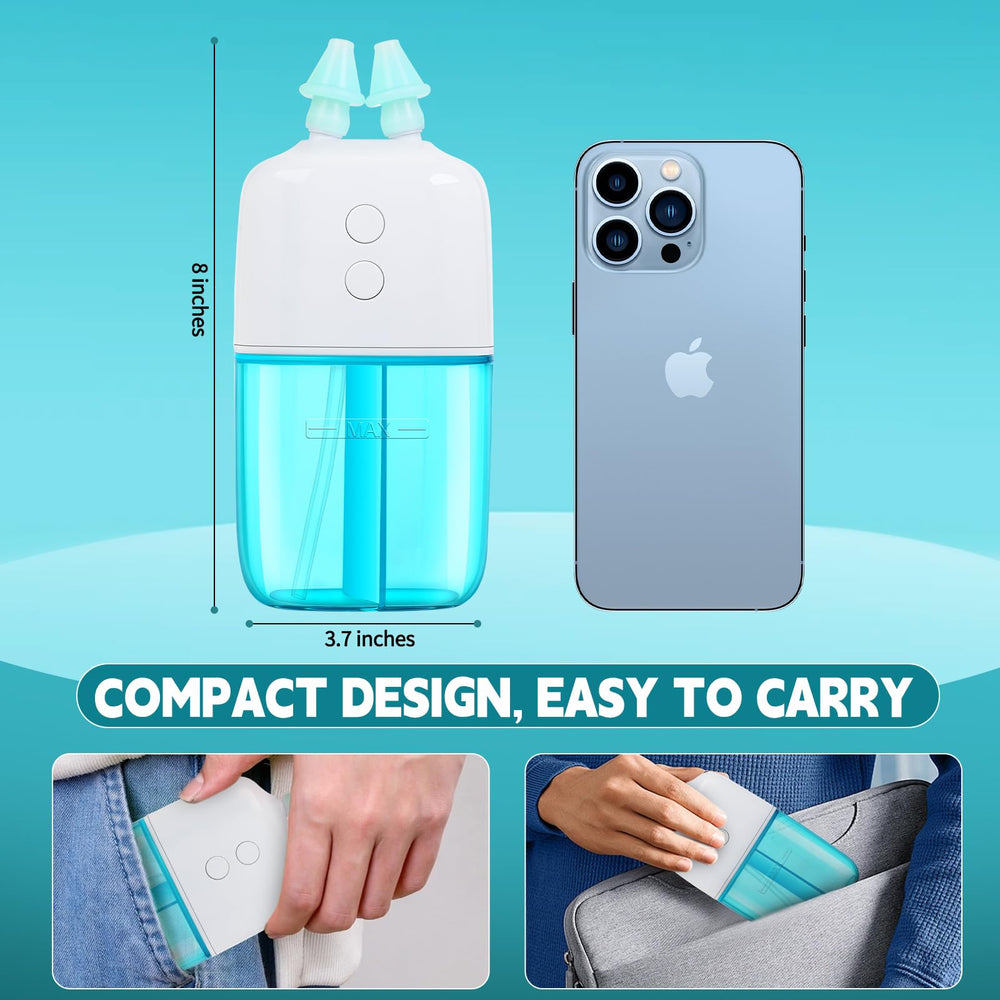 Ronfnea nasal irrigator compact travel case ready for daily use.