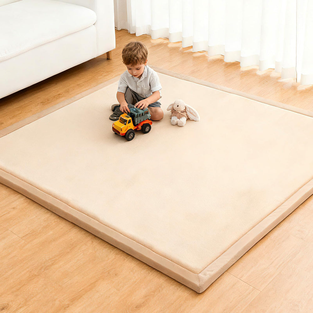 RONGFA baby play mat full view offers ample space for crawling and play
