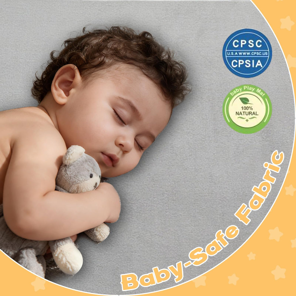 RONGFA CPC-certified baby mat ensures a safe, non-toxic play space