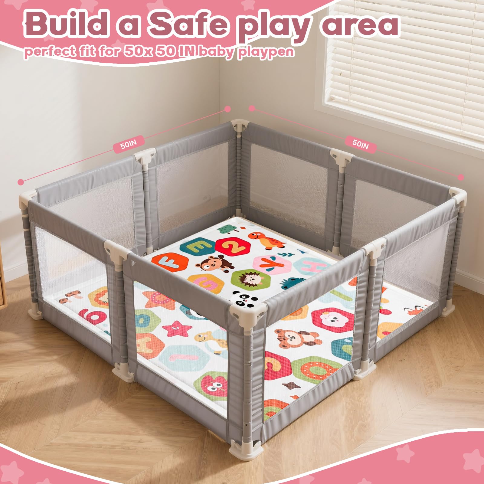 RONGFA mat shown in living room blending with modern decor