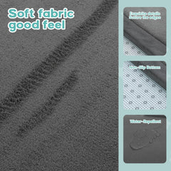 RONGFA non-slip bottom keeps the mat steady on wood, tile, or carpet.