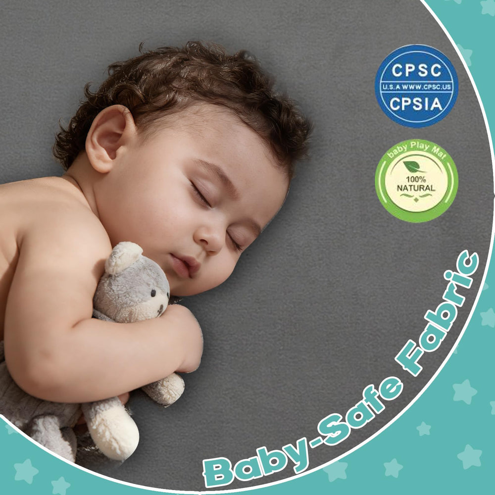 RONGFA cozy play mat blends with nursery or living room decor.