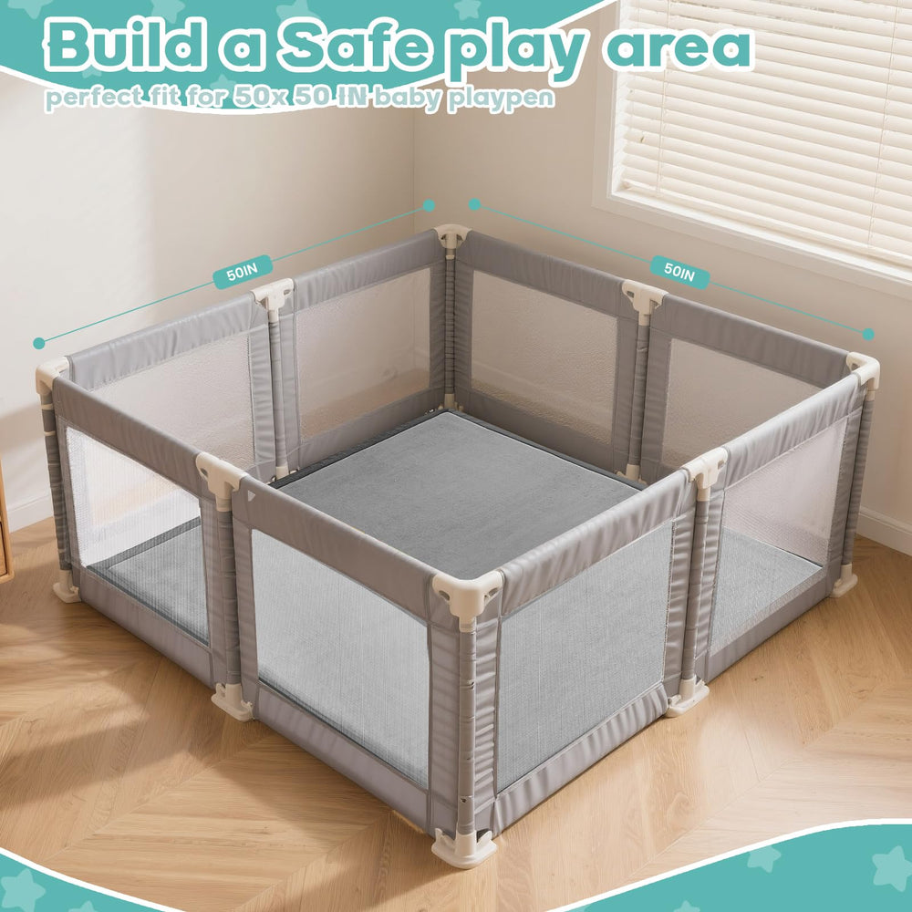 RONGFA anti-slip bottom keeps the mat securely in place during playtime.