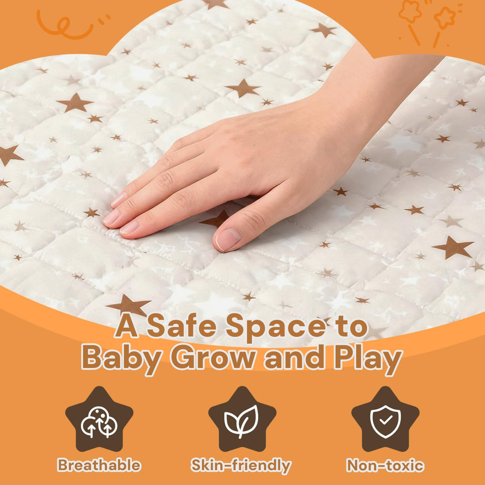 RONGFA Teepee Tent Mat easy to clean with machine wash
