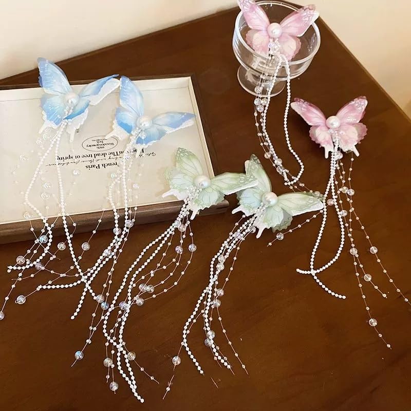 Ronlor butterfly tassel clips suit festivals, parties, and outdoor shoots.