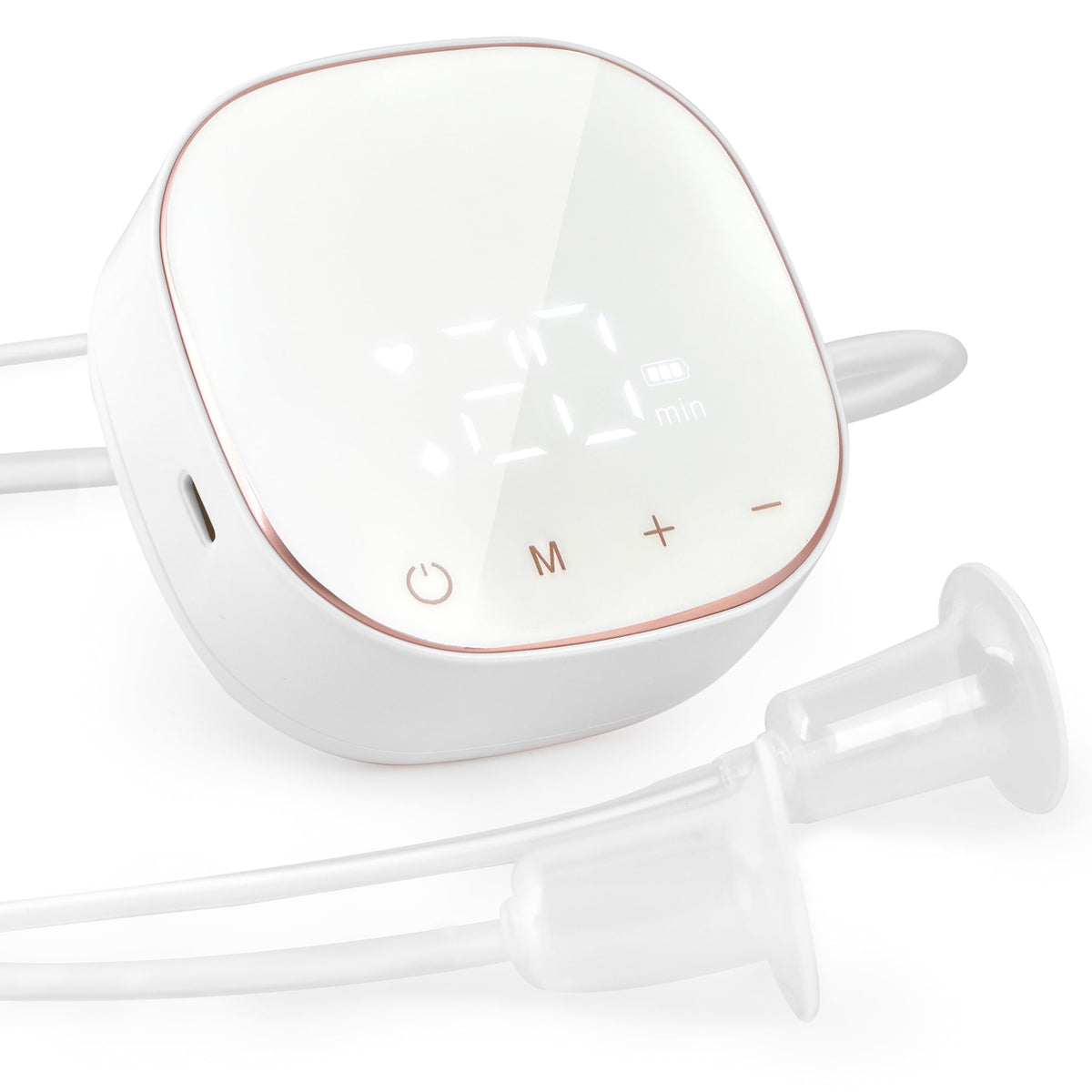 Ronumb electric nipple-corrector main unit with silicone pad for gentle correction.