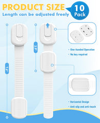 Roocickee adjustable-length cabinet lock demonstrates length flexibility.