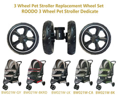 ROODO front wheels 5-inch for smooth sidewalk rolling.