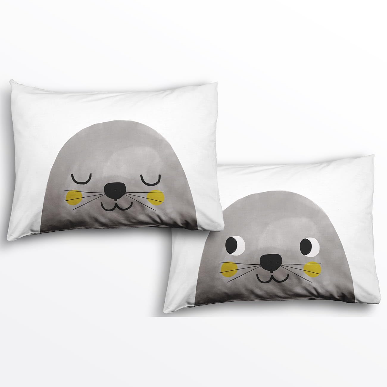 Rookie Humans kids pillowcases 2-pack with double-sided designs for playful bedtimes.
