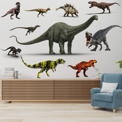 ROORUZ dinosaur wall decal collection adds playful color to any room