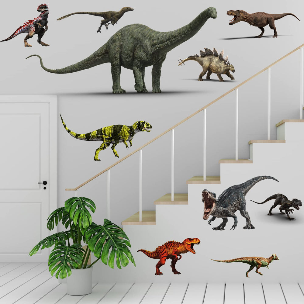 ROORUZ easy-peel dinosaur decal for quick, damage-free decorating