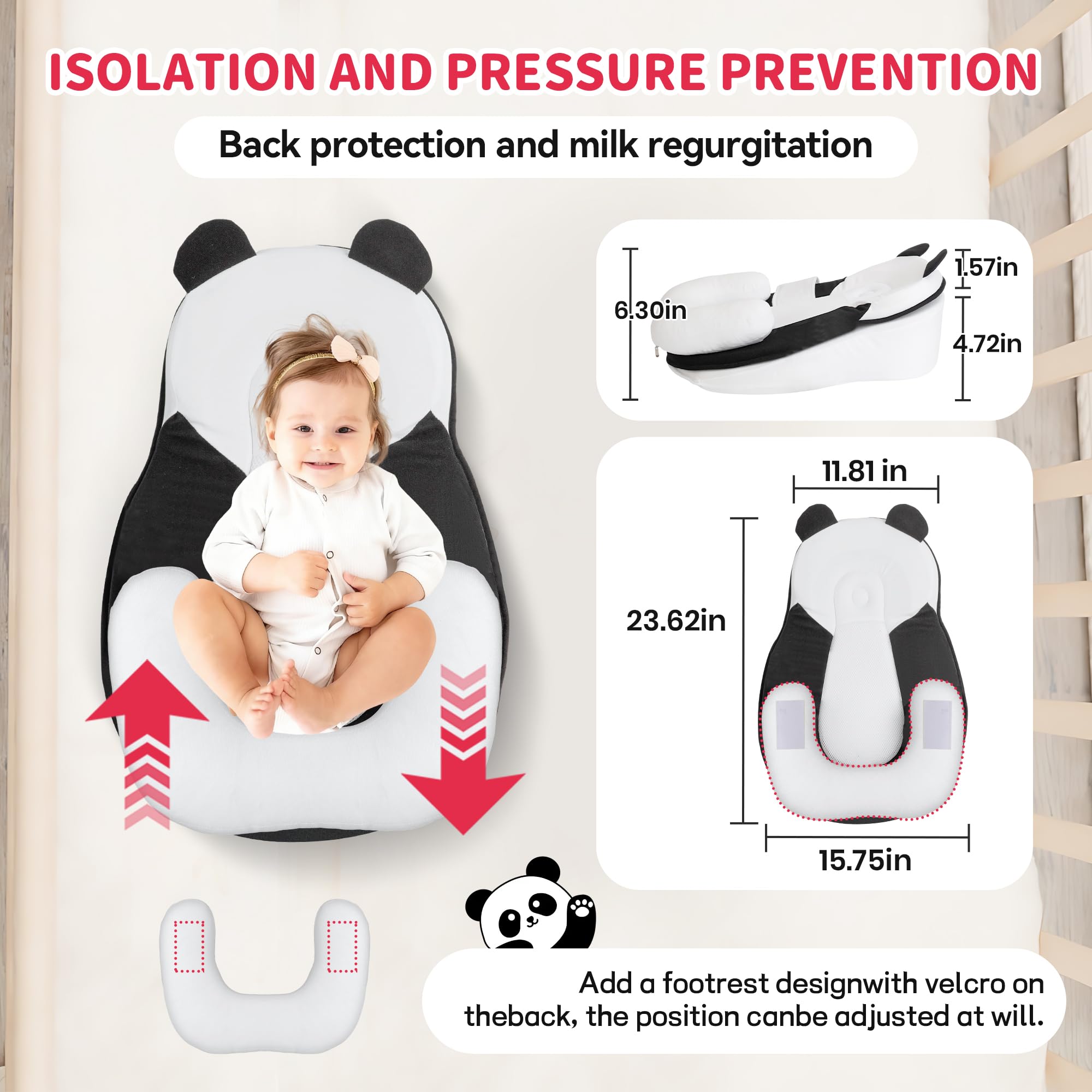 Rootling machine-washable cover keeps the nursery clean and fresh.