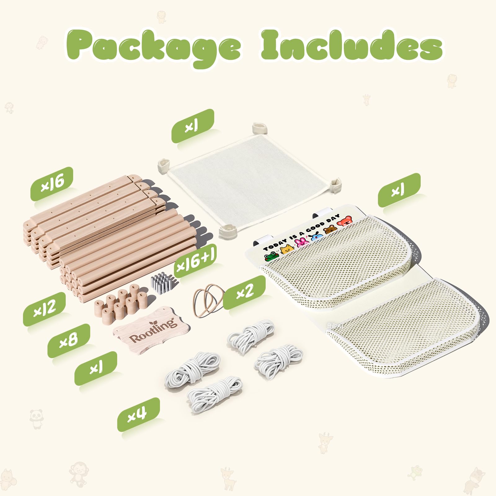 Rootling wooden nameplate personalizes storage for a keepsake touch.