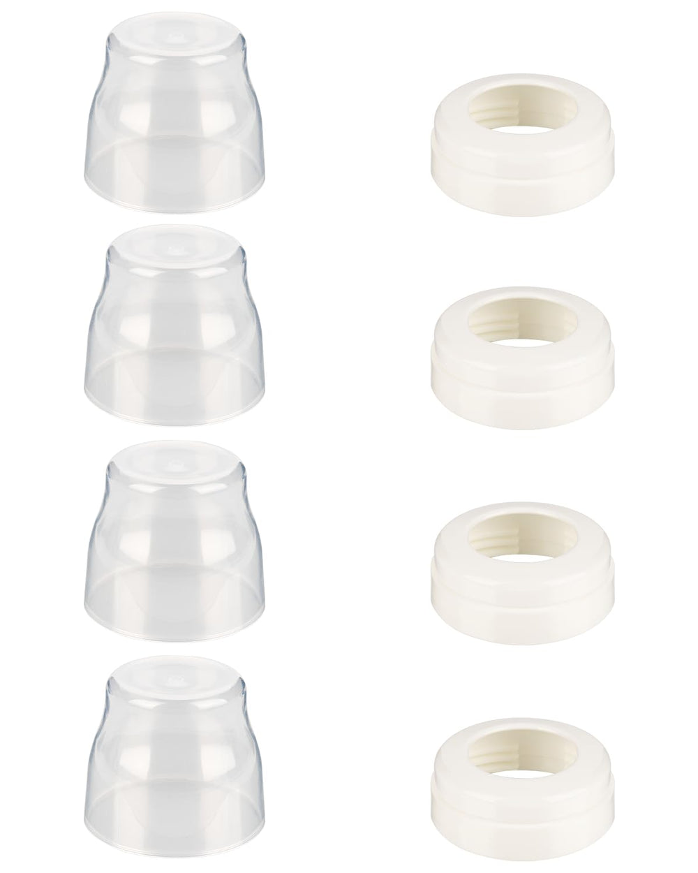 ROPOSY Avent anti-colic ring collar 4-pack for secure bottle replacement.
