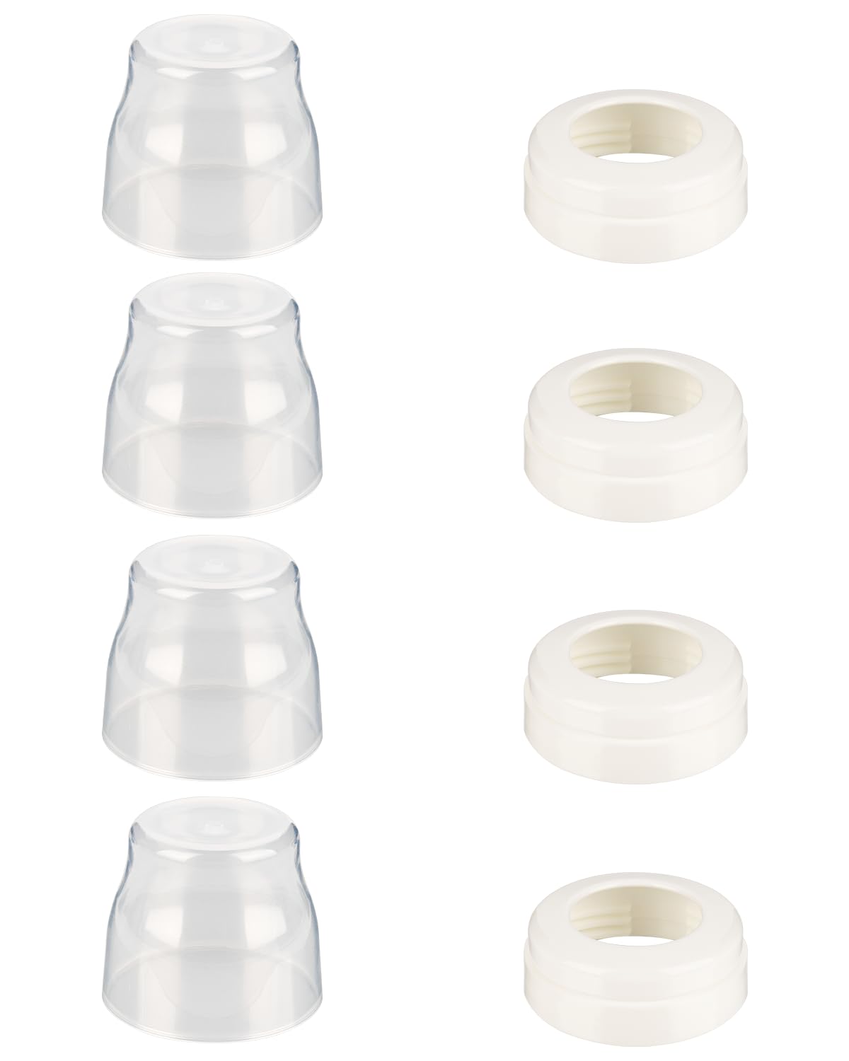 ROPOSY Avent anti-colic ring collar 4-pack for secure bottle replacement.