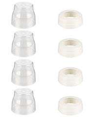 ROPOSY Avent anti-colic ring collar 4-pack for secure bottle replacement.