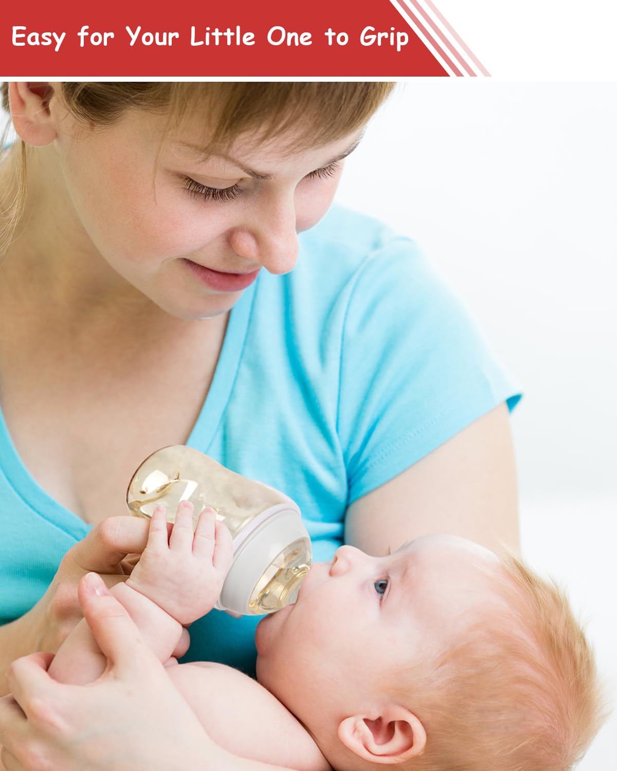 Four-pack ROPOSY bottle handles for versatile feeding setups.