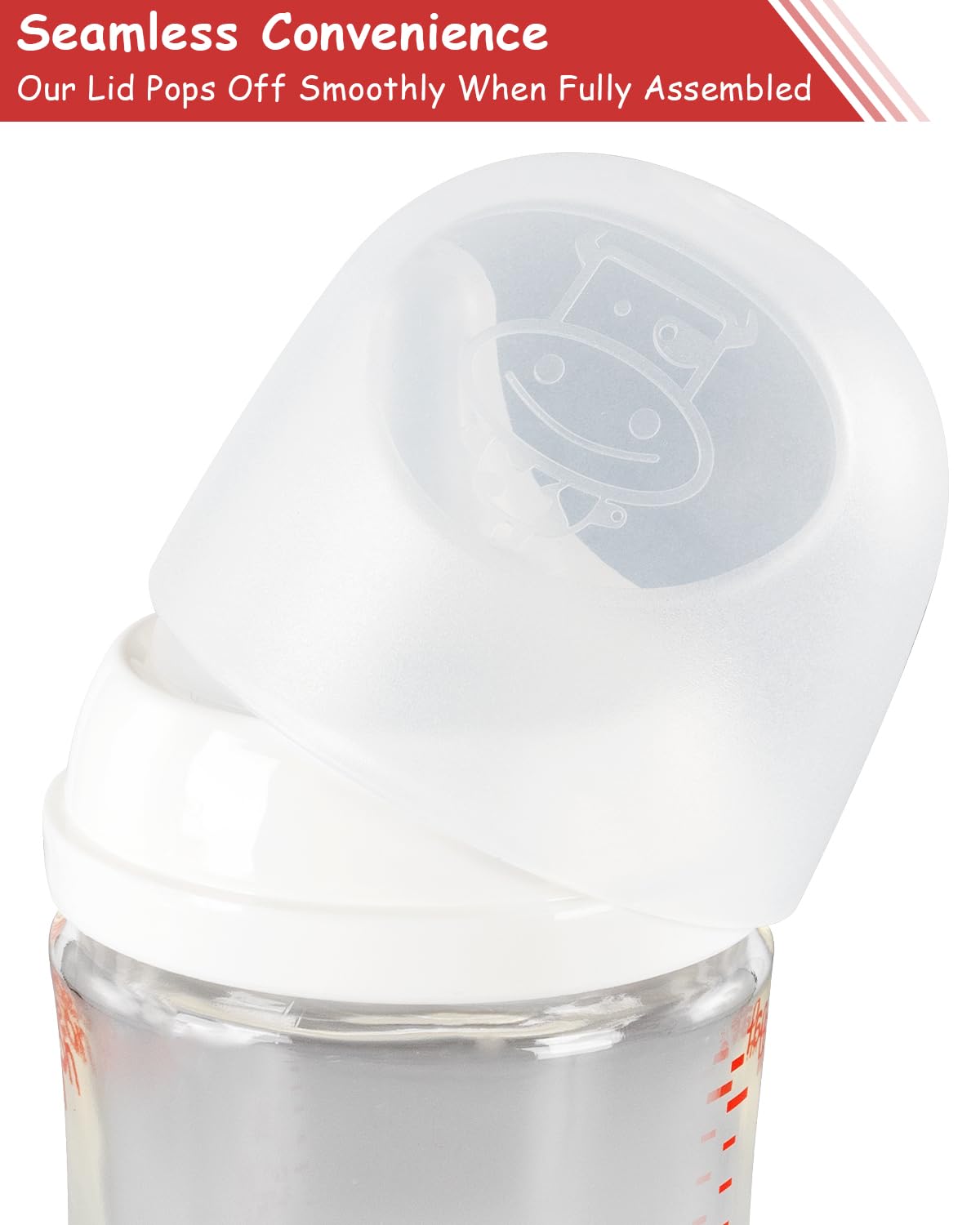 ROPOSY BPA-free bottle cap keeps bottle contents safe for baby