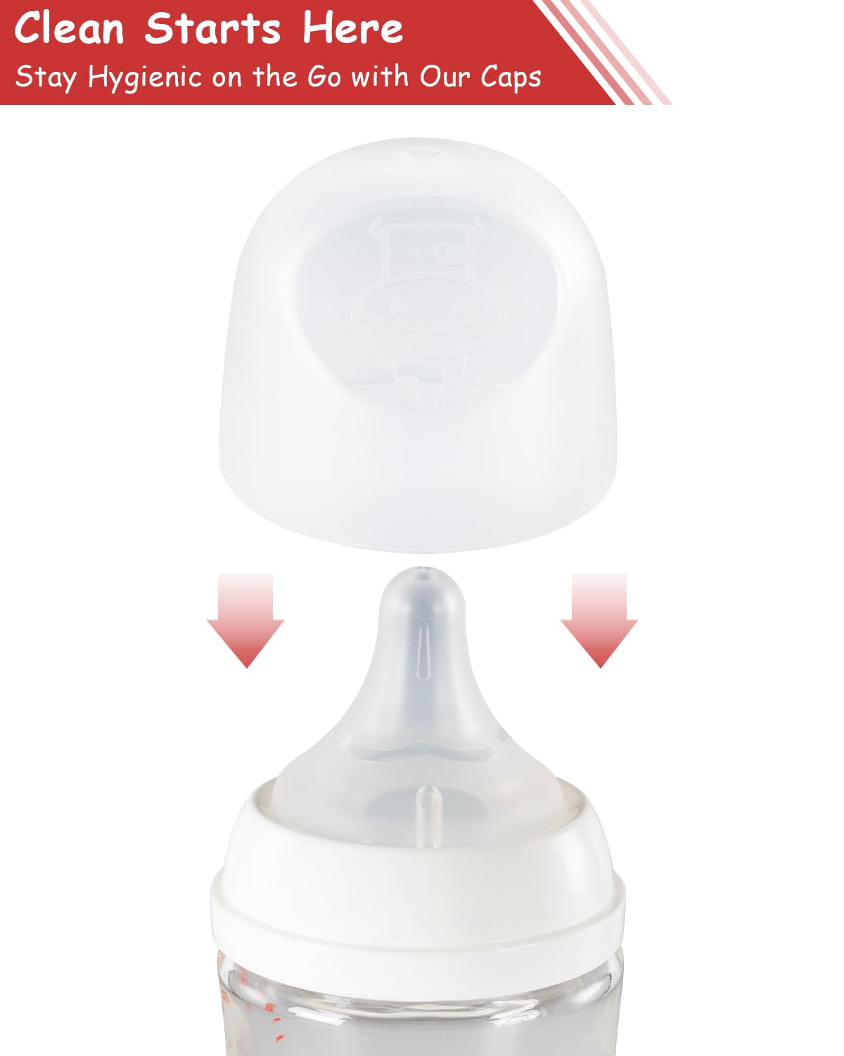 ROPOSY dishwasher-safe cap simplifies cleaning after every feeding