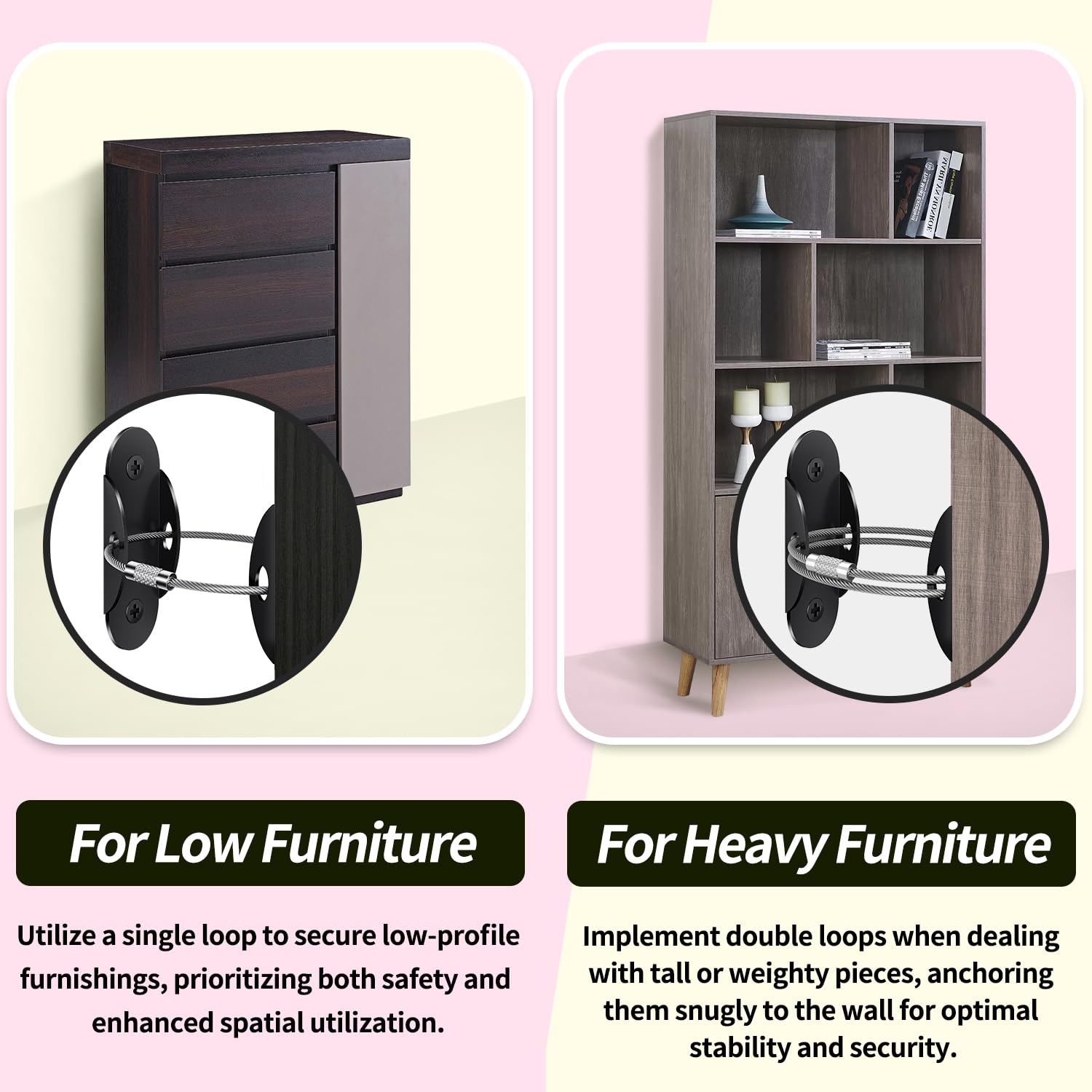 RORMGO sturdy hardware included for a durable, reliable install