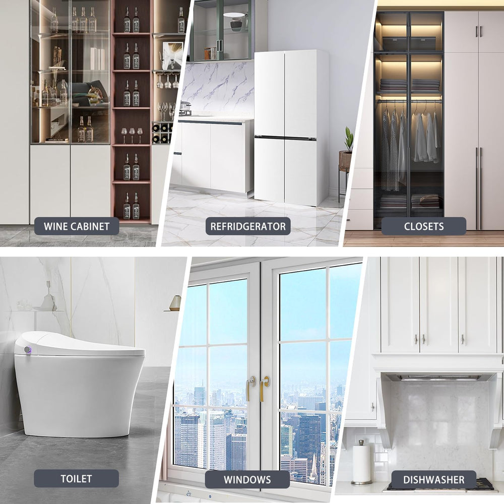 RORMGO black and white fridge lock suits modern kitchens