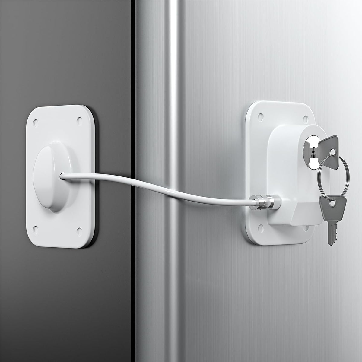 RORMGO refrigerator lock 2-pack on fridge door for childproof protection