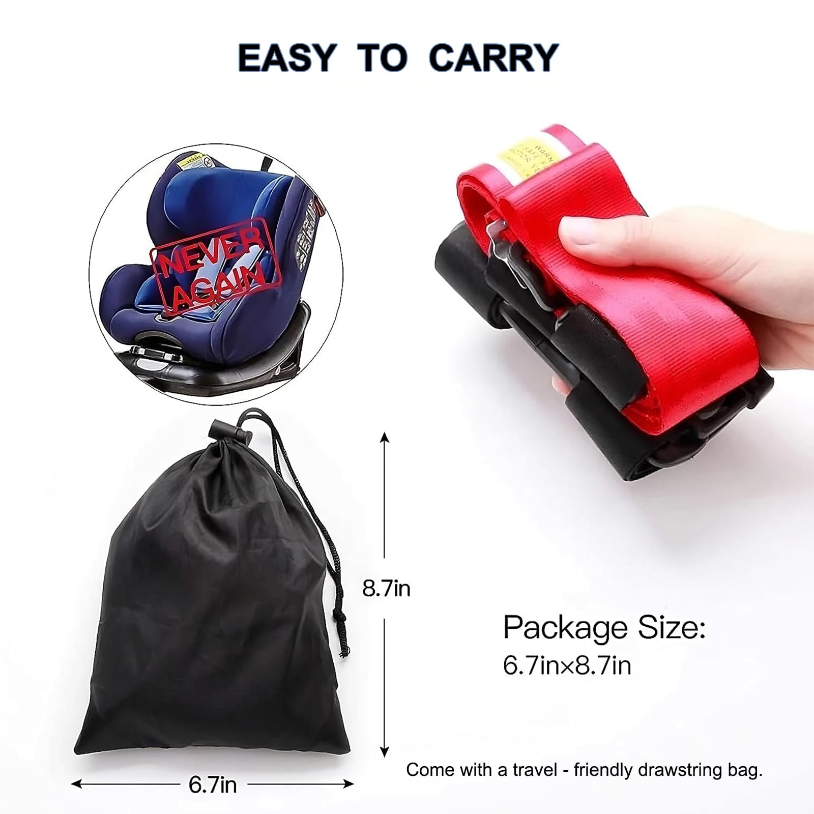 ROSROSE travel harness designed for airplane journeys and not for vehicles