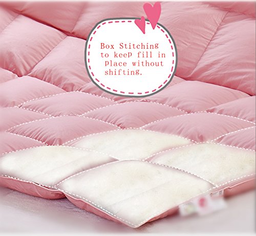 ROSE FEATHER travel-ready comforter in car seat or stroller