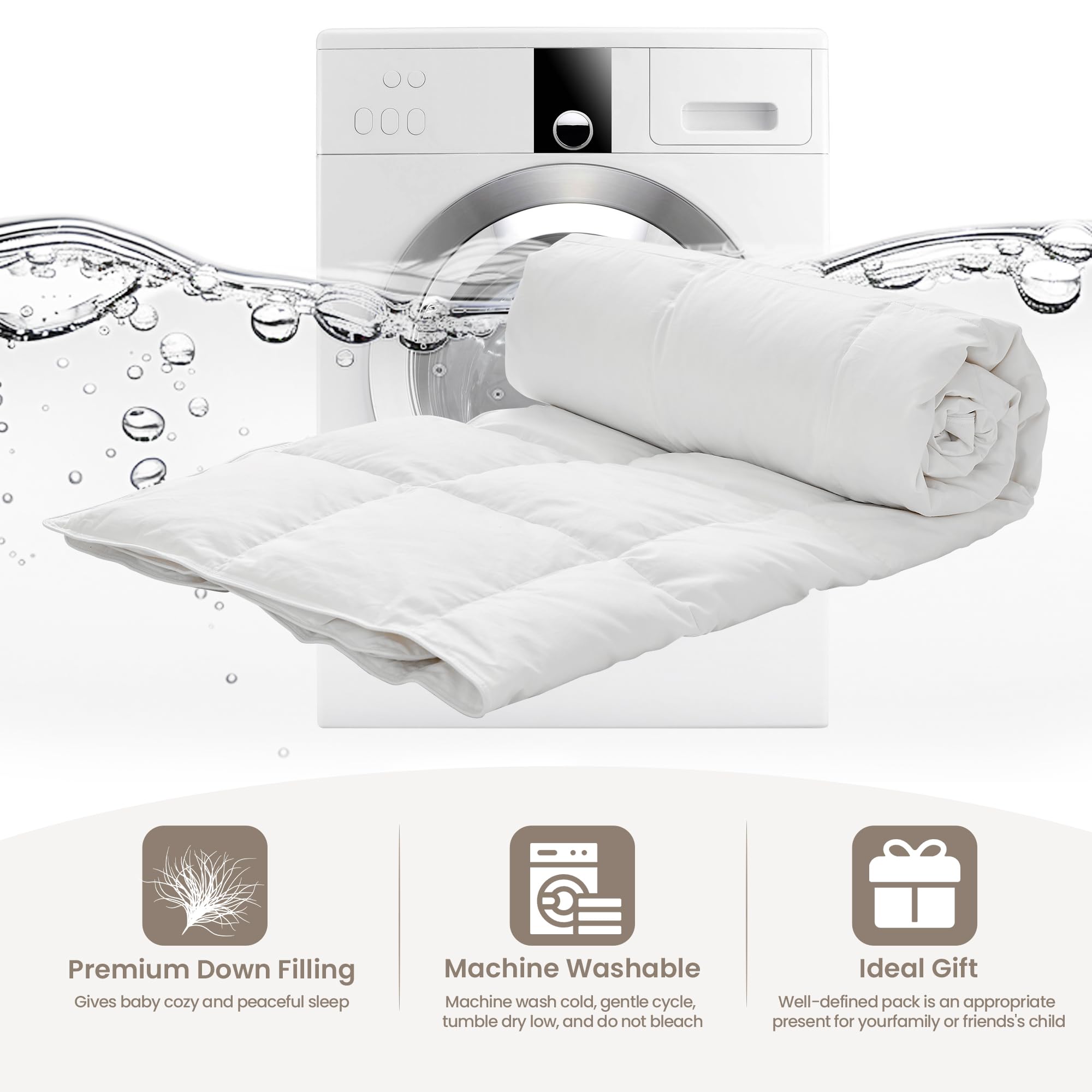 ROSE FEATHER comforter 33x43 inches fits standard cribs