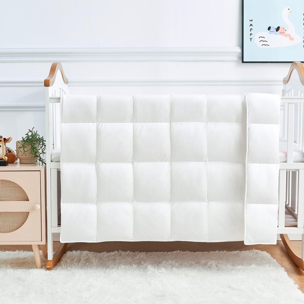 ROSE FEATHER comforter weightless summer feel for crib nights