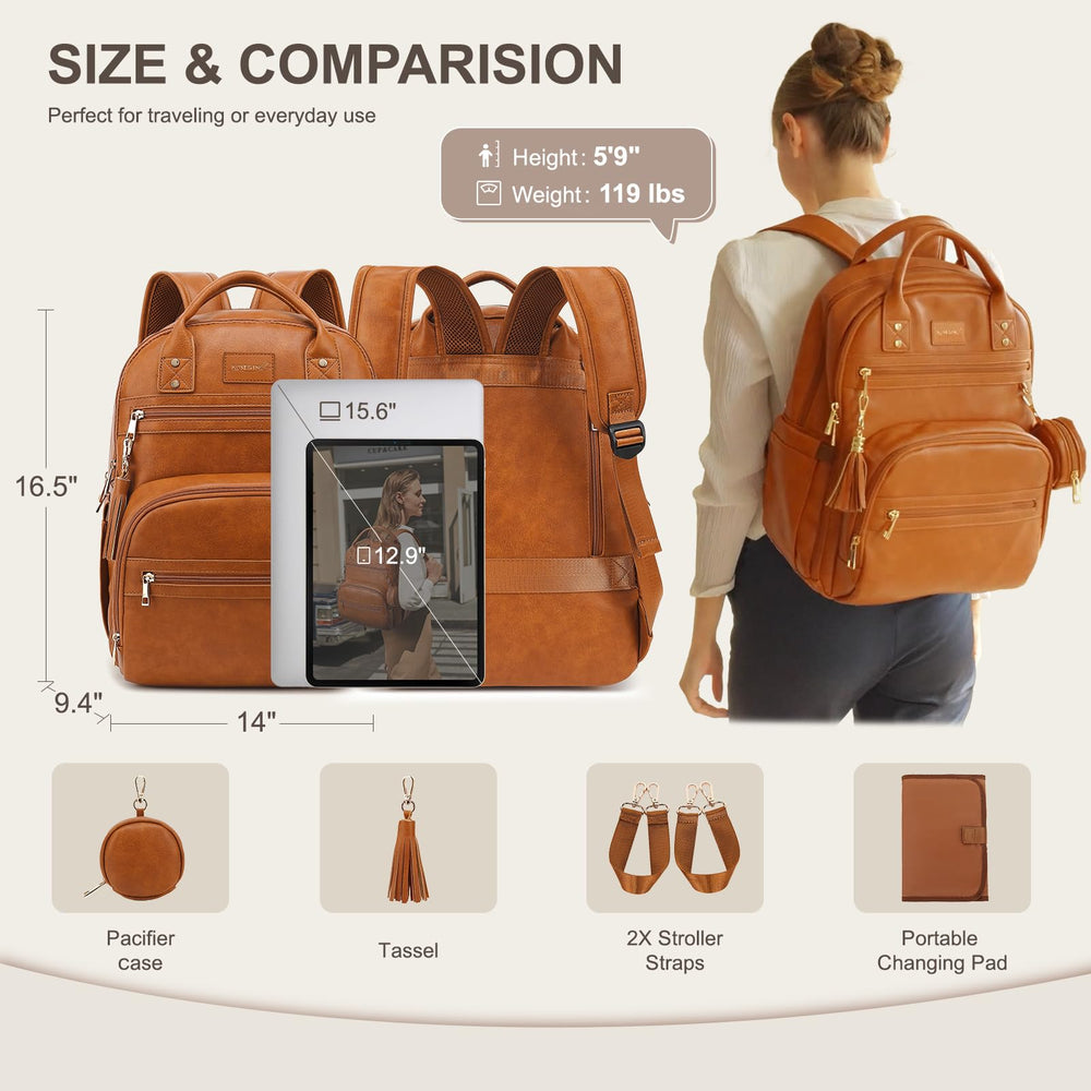 Dry/wet separation pocket in the ROSEGIN bag for tidy organization