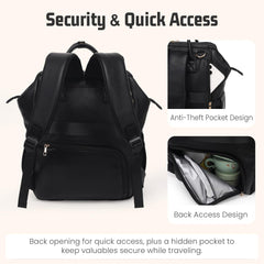 ROSEGIN foldable changing mat pocket enables easy diaper changes on the go.