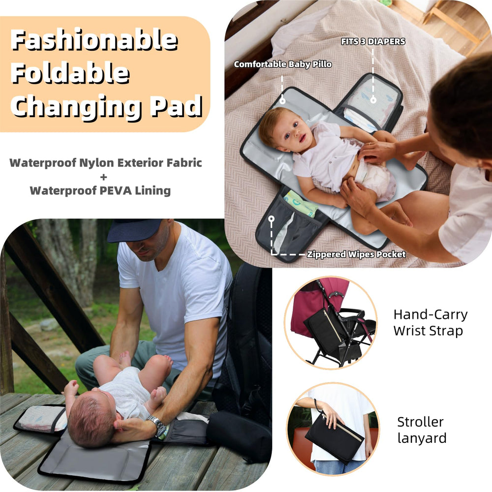 ROSEGIN diaper bag-back opening access saves time when in a rush.