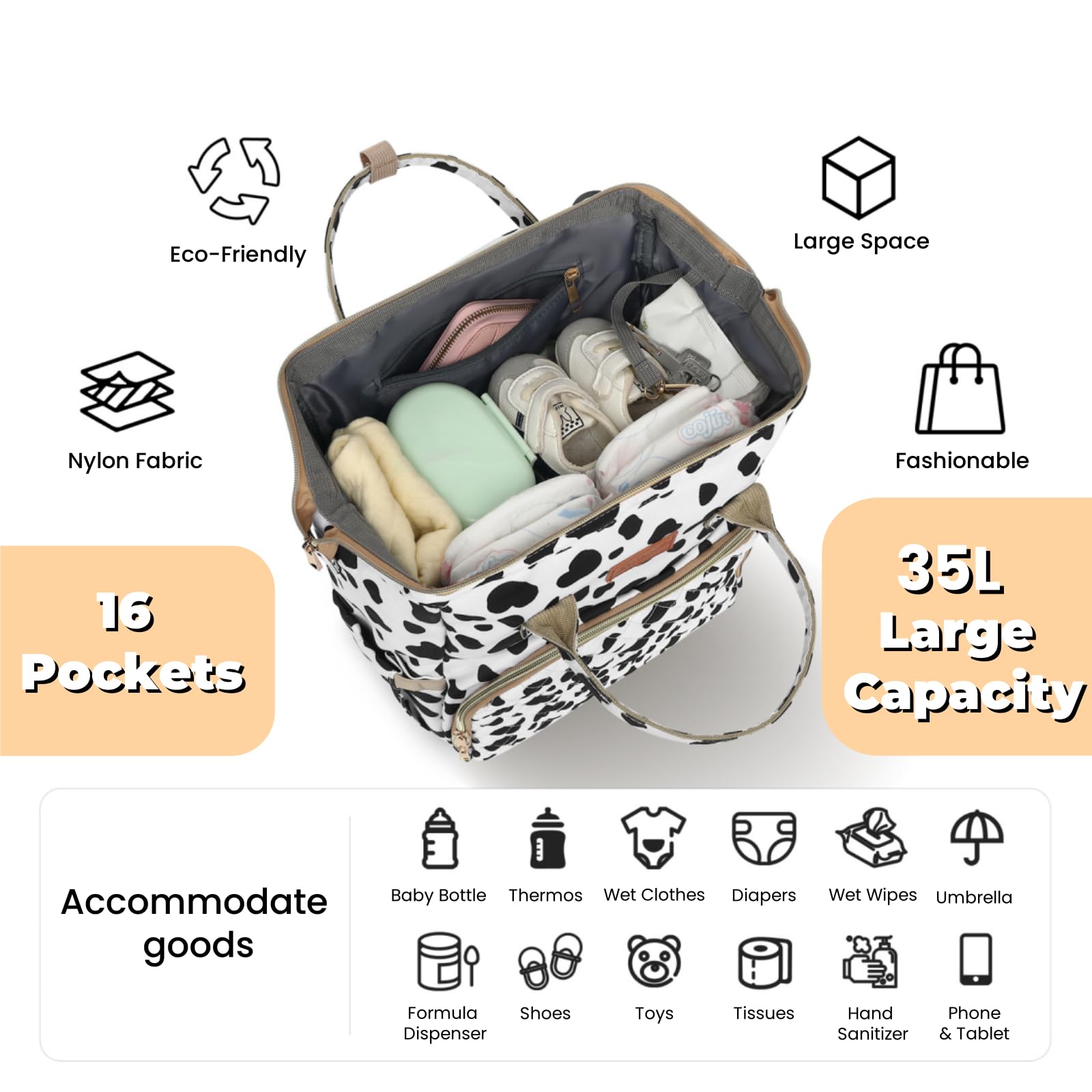 ROSEGIN back-opening design enables fast access without unpacking.