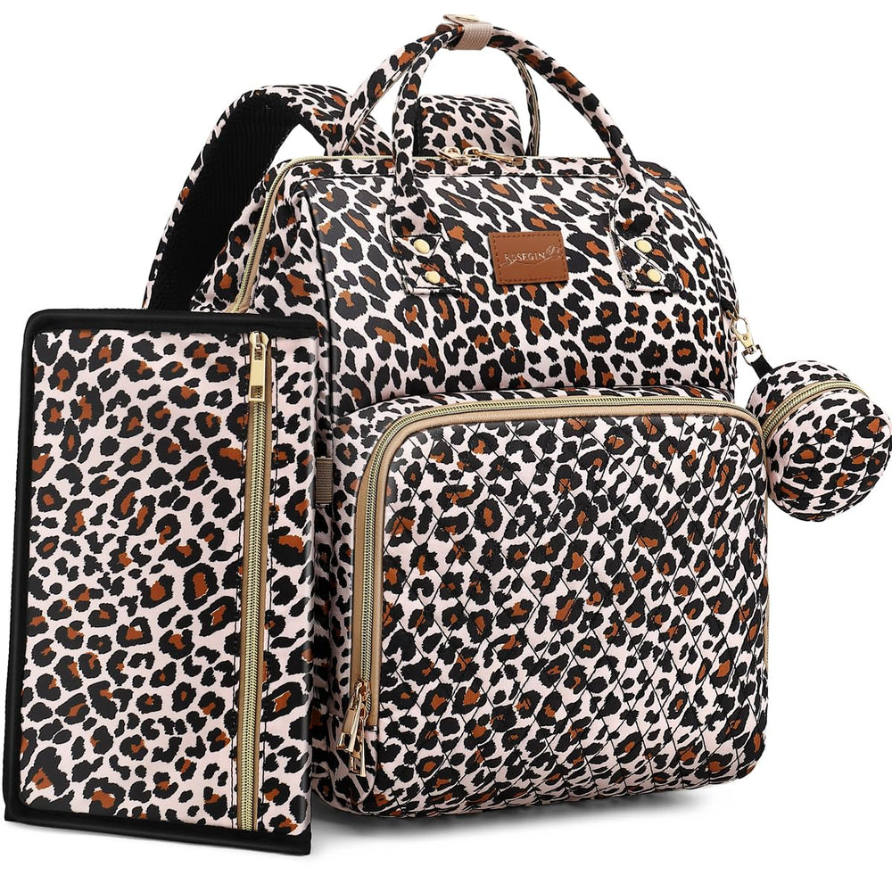 ROSEGIN diaper bag backpack with 35L capacity for organized outings