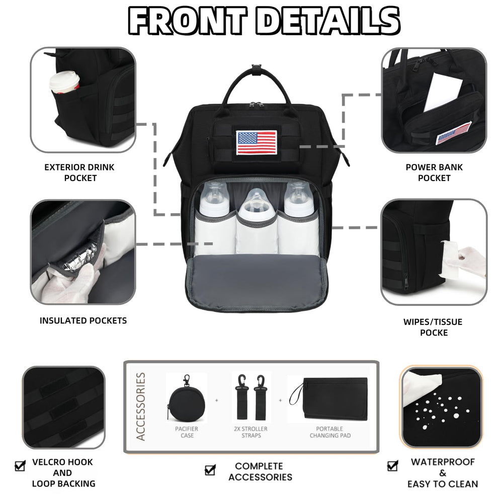 ROSEGIN detachable pacifier case helps keep small items organized.