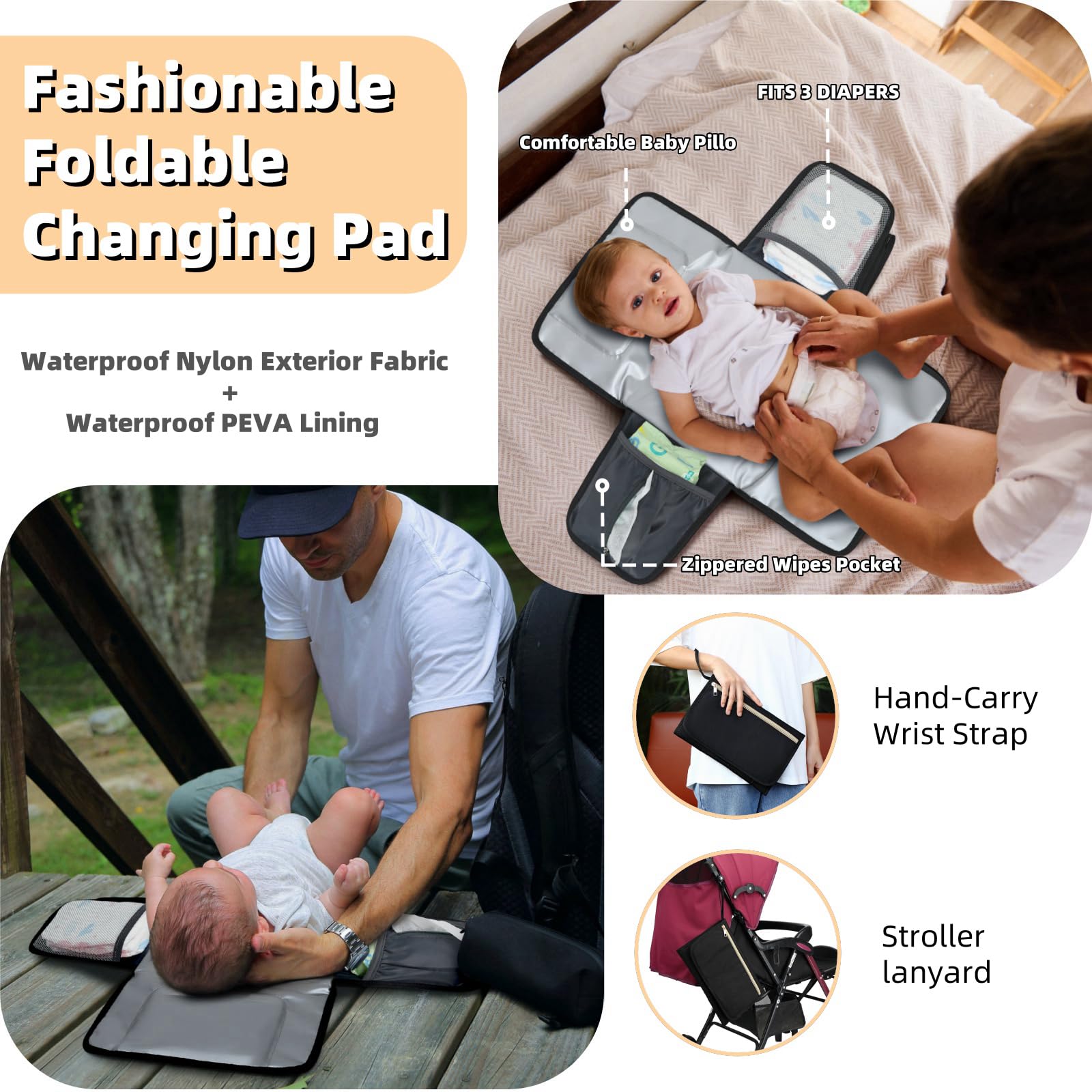 ROSEGIN detachable pacifier case keeps small items tidy.
