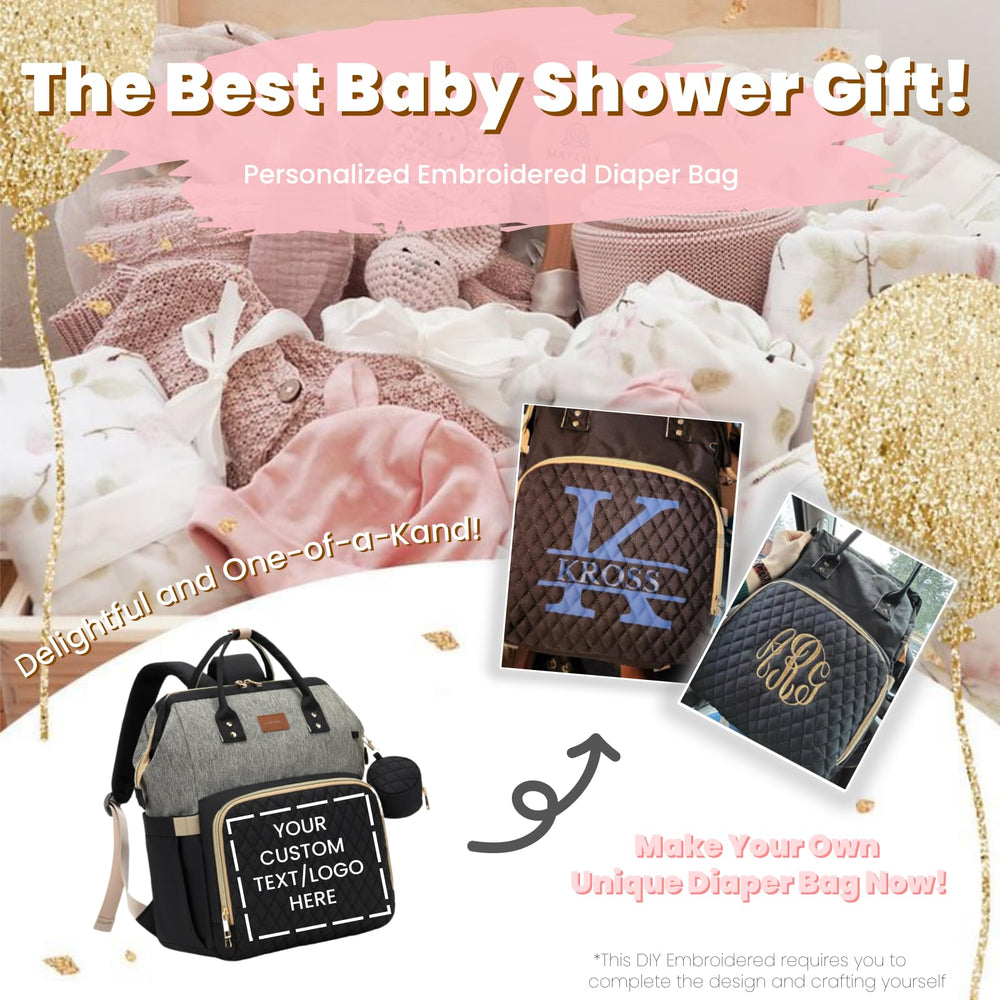 ROSEGIN diaper bag-stroller straps keep the bag secure while strolling.