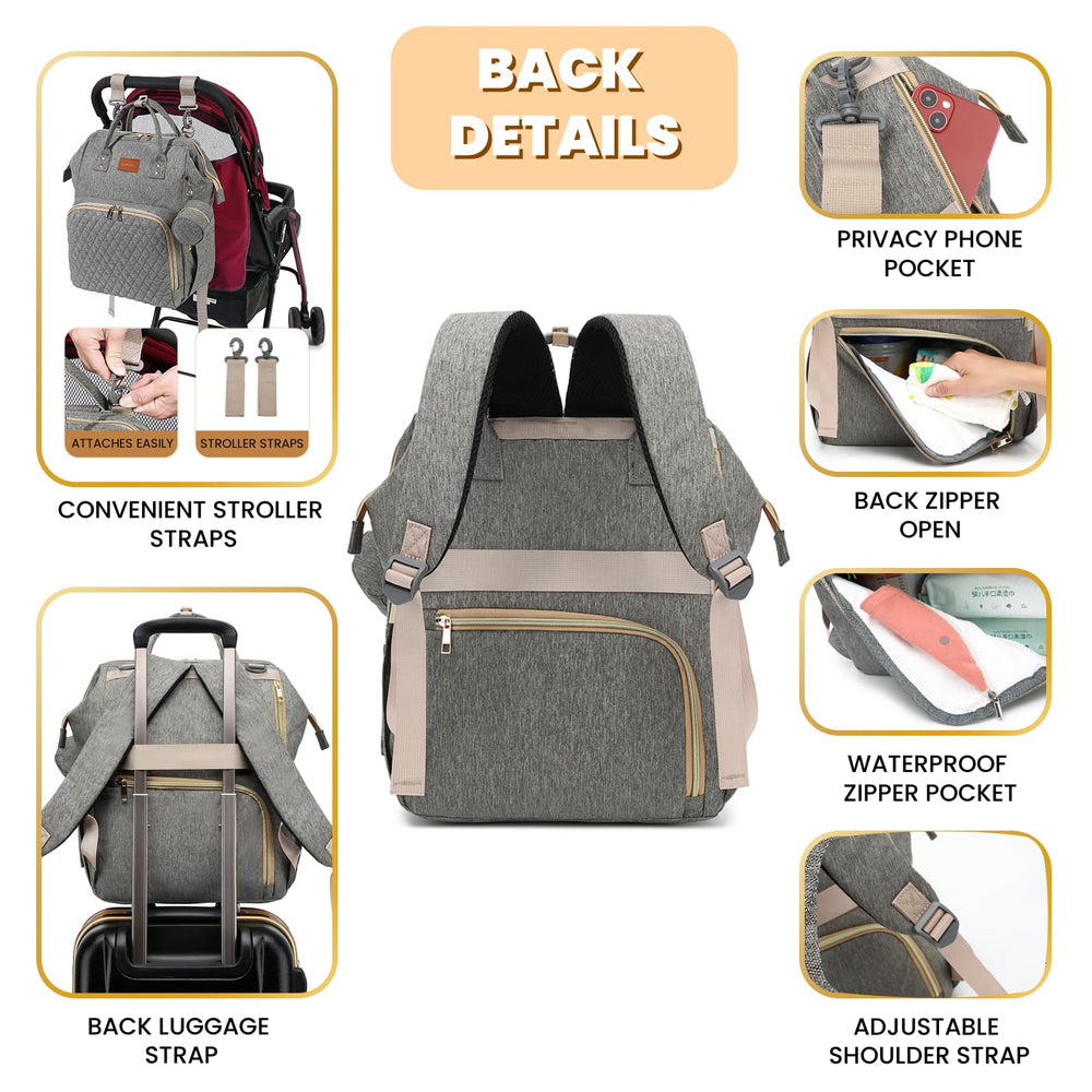ROSEGIN Foldable changing pad ready for quick diaper changes on the go.