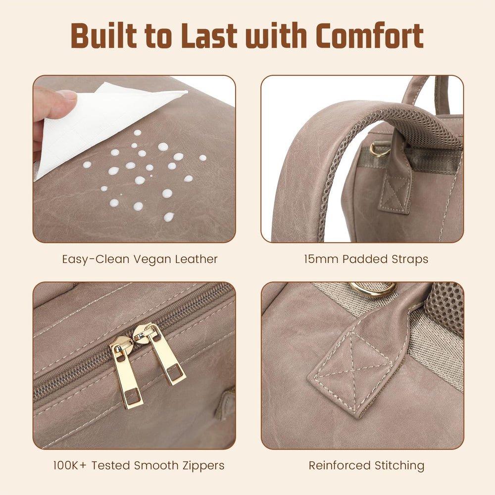 ROSEGIN ergonomic padded straps ensure comfortable all-day wear.