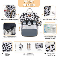 ROSEGIN waterproof Oxford fabric keeps contents dry during travel.